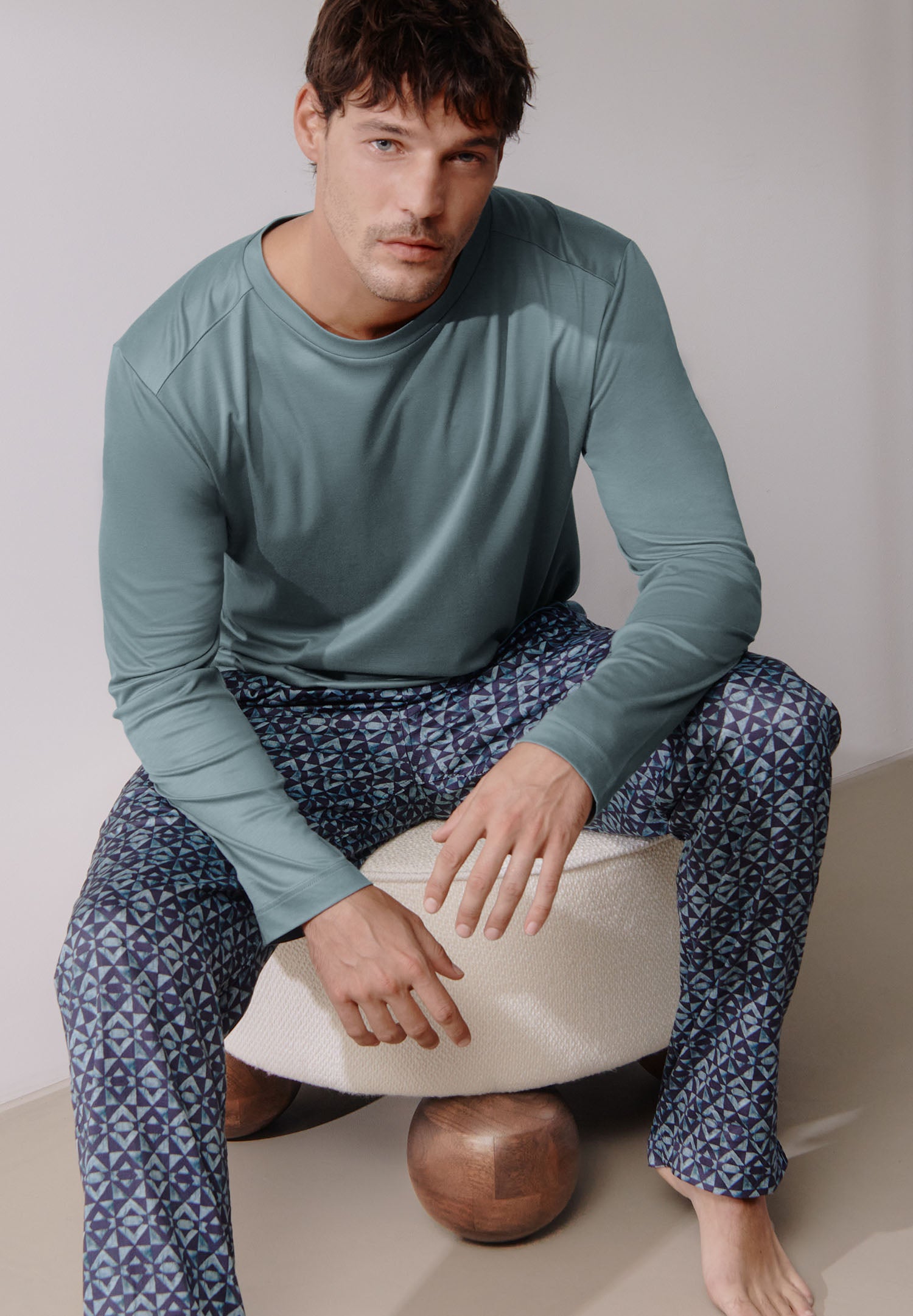 Sustainable Luxury | T-Shirt langarm - jade – Bild 2