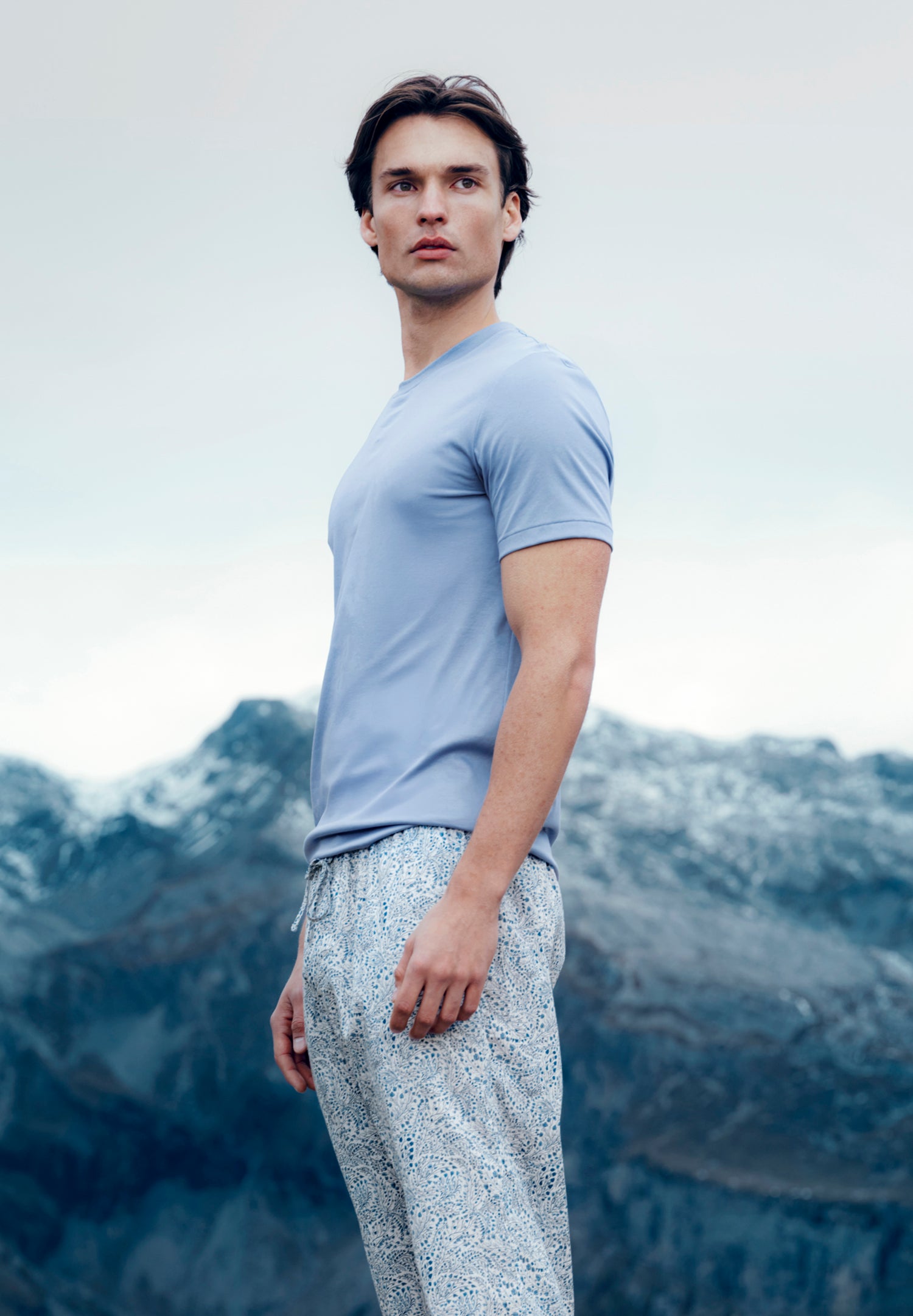 Sea Island | T-Shirt kurzarm, Rundhals - mountain lake – Bild 2