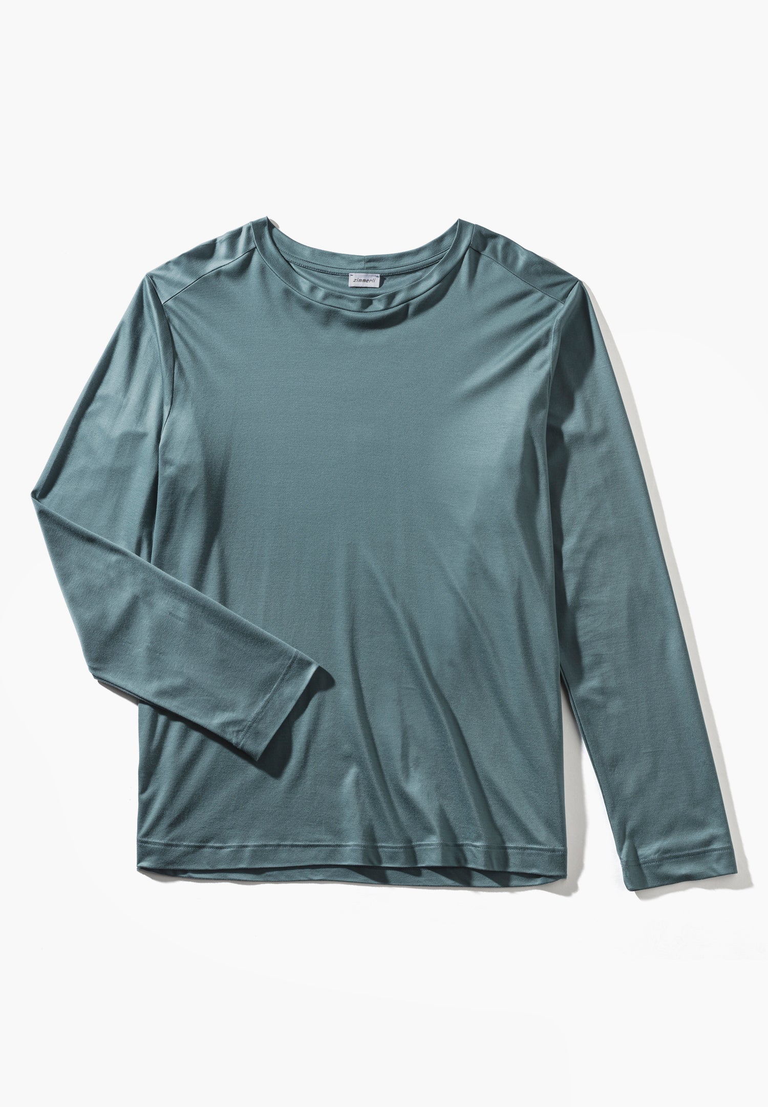 Sustainable Luxury | T-Shirt langarm - jade – Bild 4