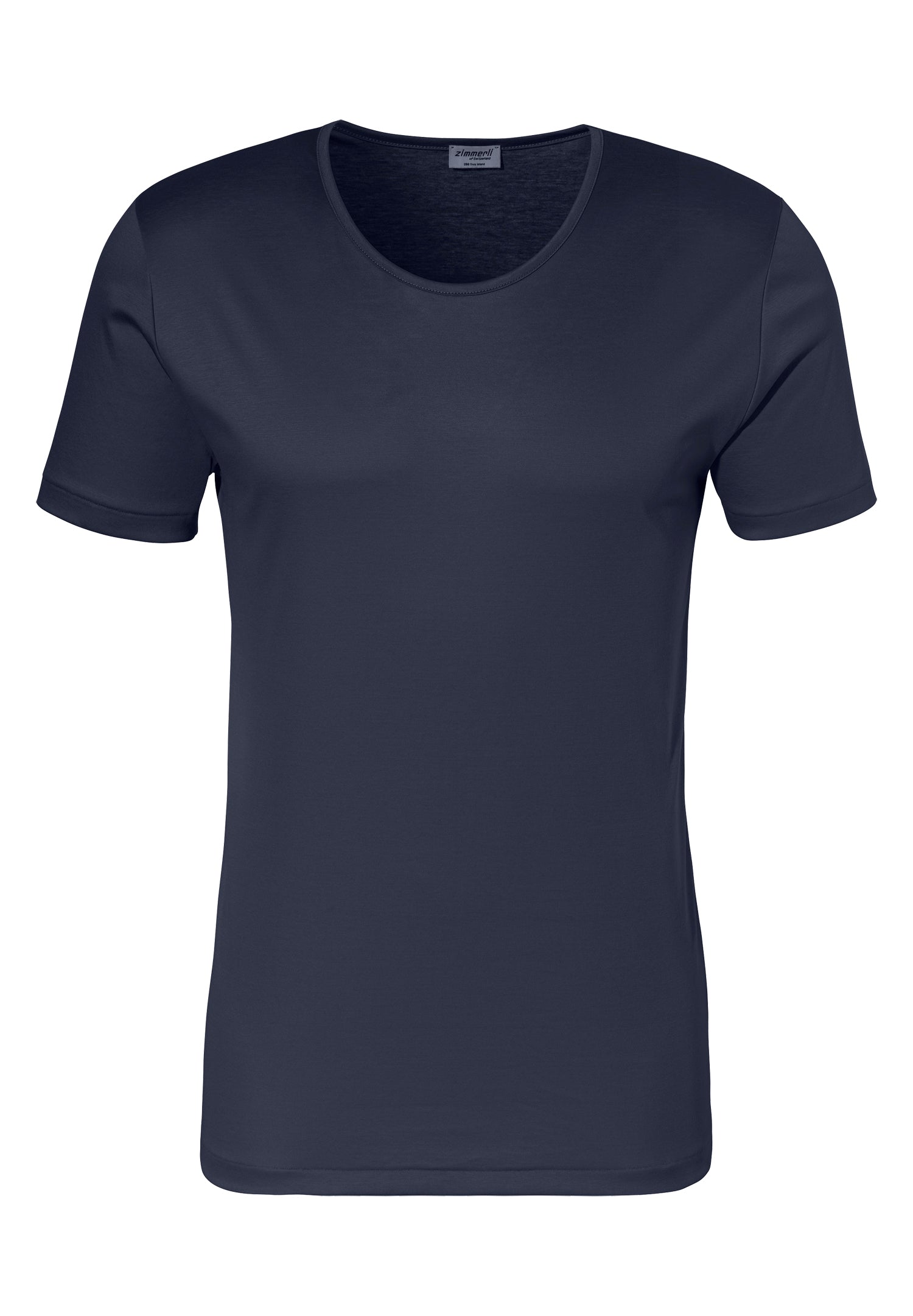 Sea Island | T-Shirt kurzarm, Rundhals schmaler Kragen - navy - Image 4