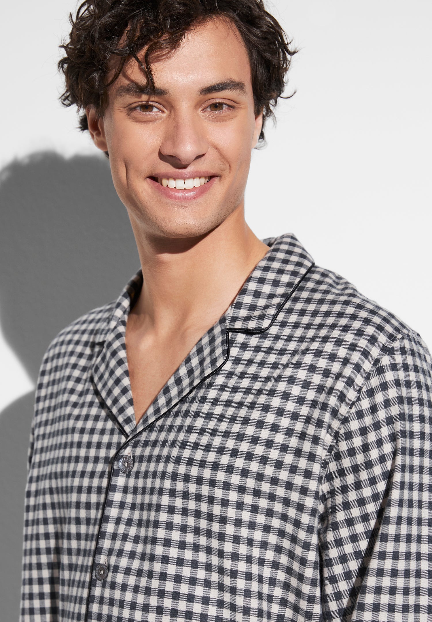 Cozy Flannel | Pyjama lang - oat check – Bild 2