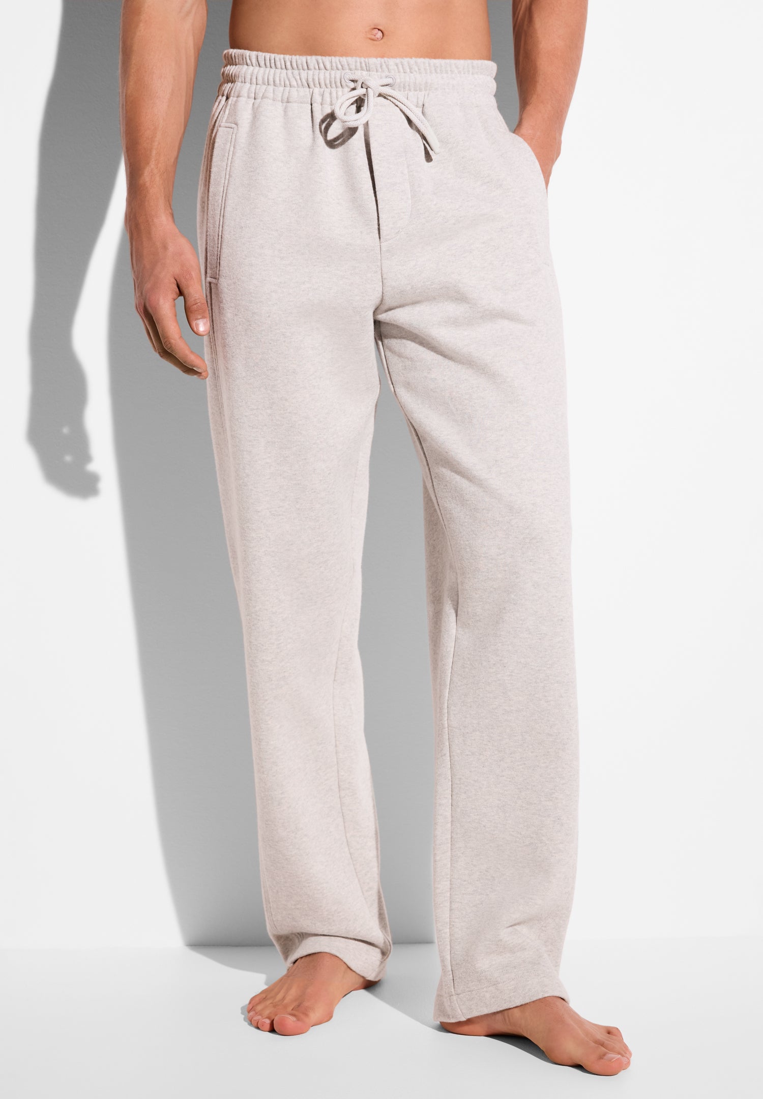 Winter Lounge | Hose lang - light grey mélange
