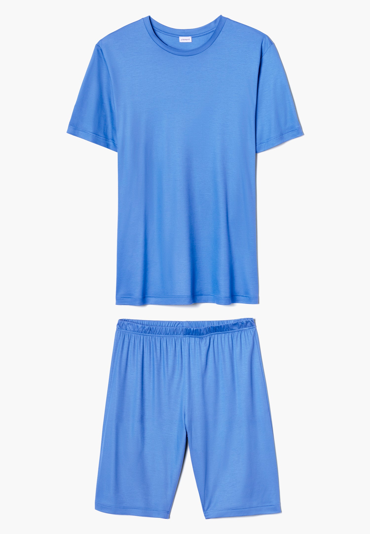 Sustainable Luxury | Pyjama kurz - cadet blue – Bild 3