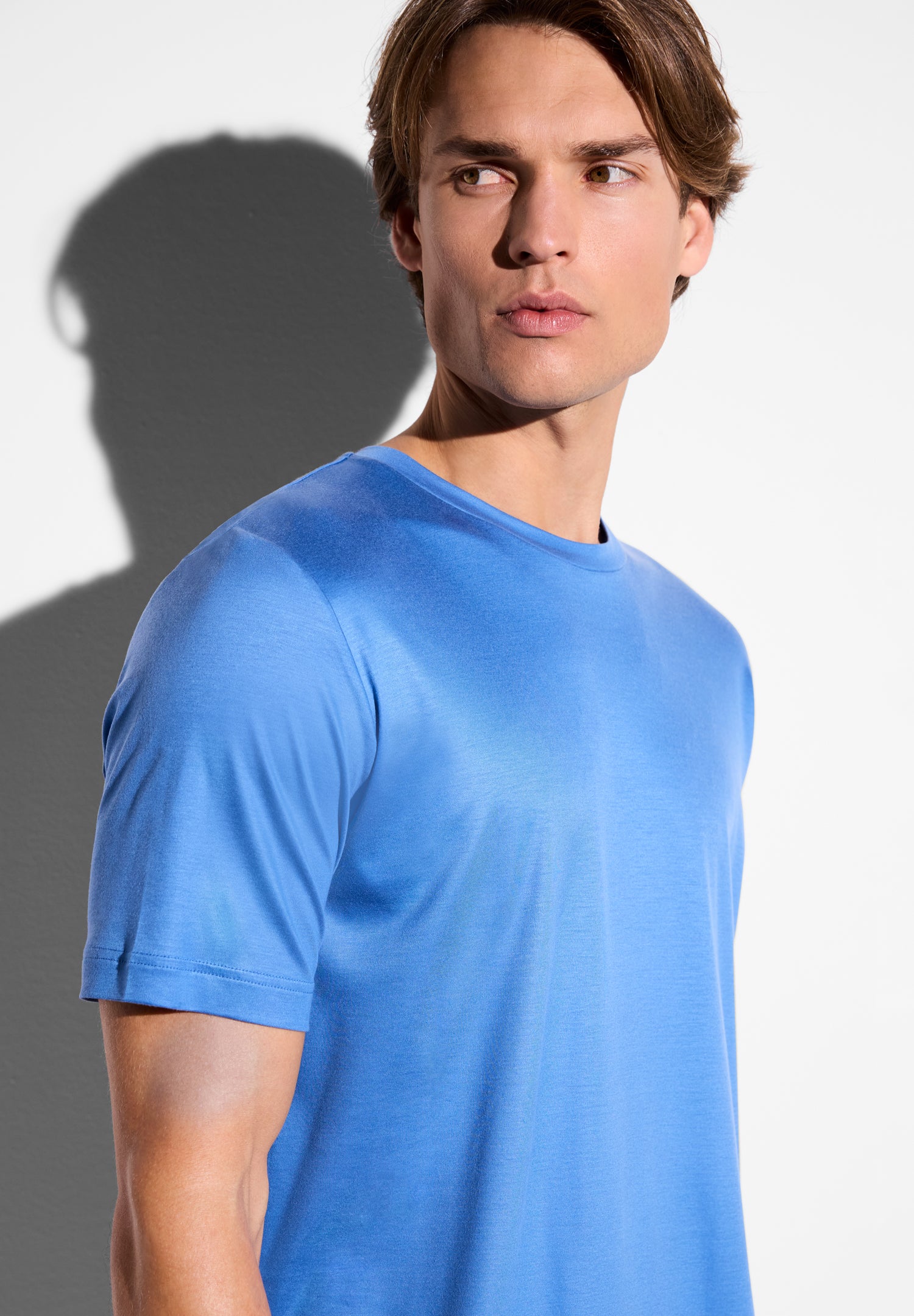 Sustainable Luxury | Pyjama kurz - cadet blue – Bild 2