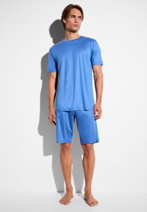 Sustainable Luxury | Pyjama kurz - cadet blue