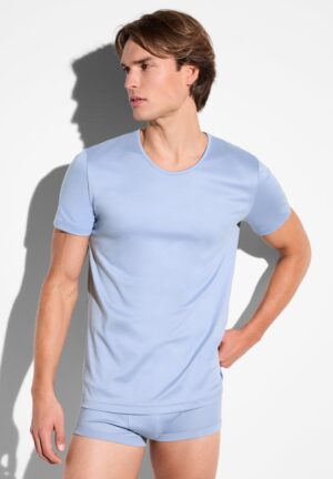 Sea Island | T-Shirt kurzarm, Rundhals schmaler Kragen - mountain lake