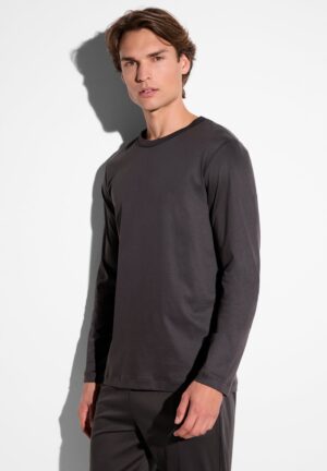 Sea Island | T-Shirt langarm - espresso