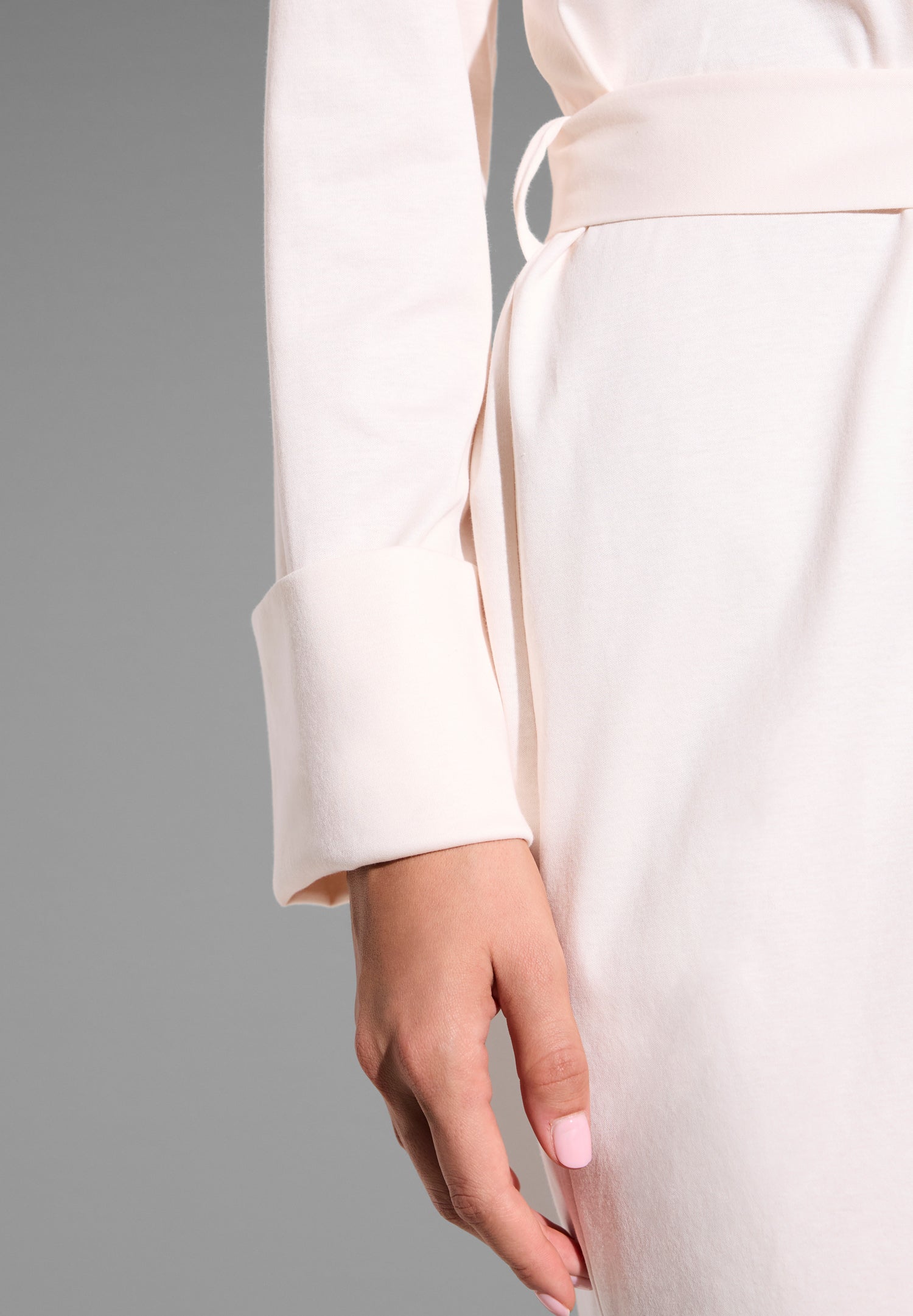 Sea Island | Morgenmantel kurz - light apricot – Bild 3