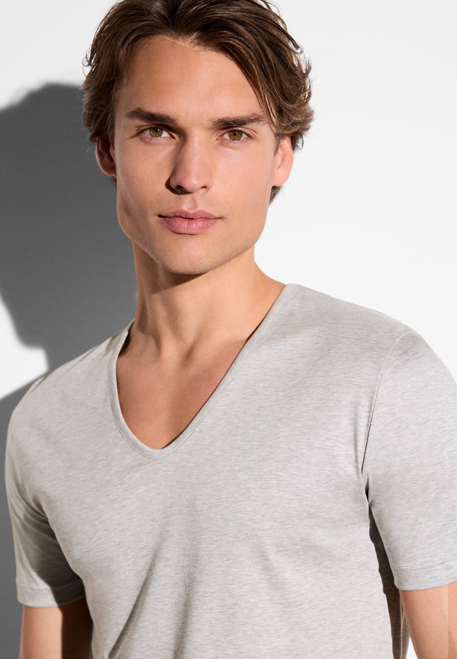Sea Island Limited | T-Shirt kurzarm V-Ausschnitt - grey mélange - Image 2