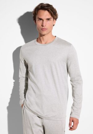 Sea Island Limited | T-Shirt langarm - grey mélange