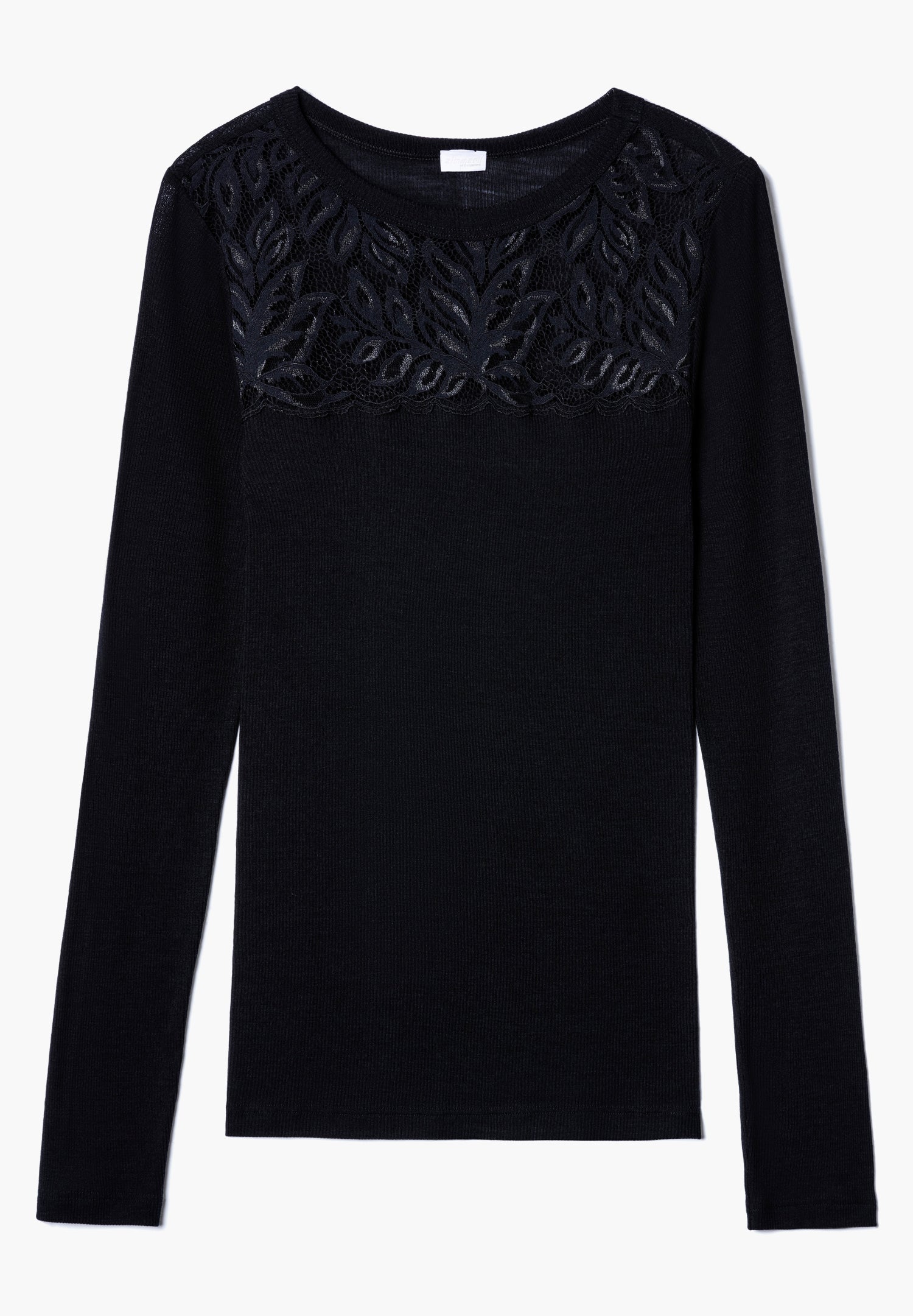 Wool & Silk | T-Shirt langarm - black - Image 3