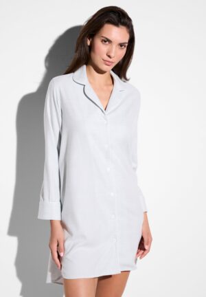 Cozy Flannel | Sleepshirt langarm - blue check