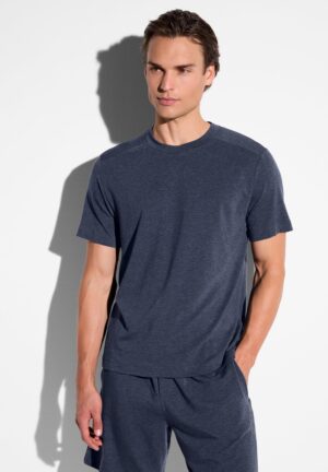 Soft Lounge | T-Shirt kurzarm - blue mélange