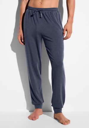 Soft Lounge | Hose lang - blue mélange