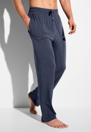 Soft Lounge | Hose lang - blue mélange