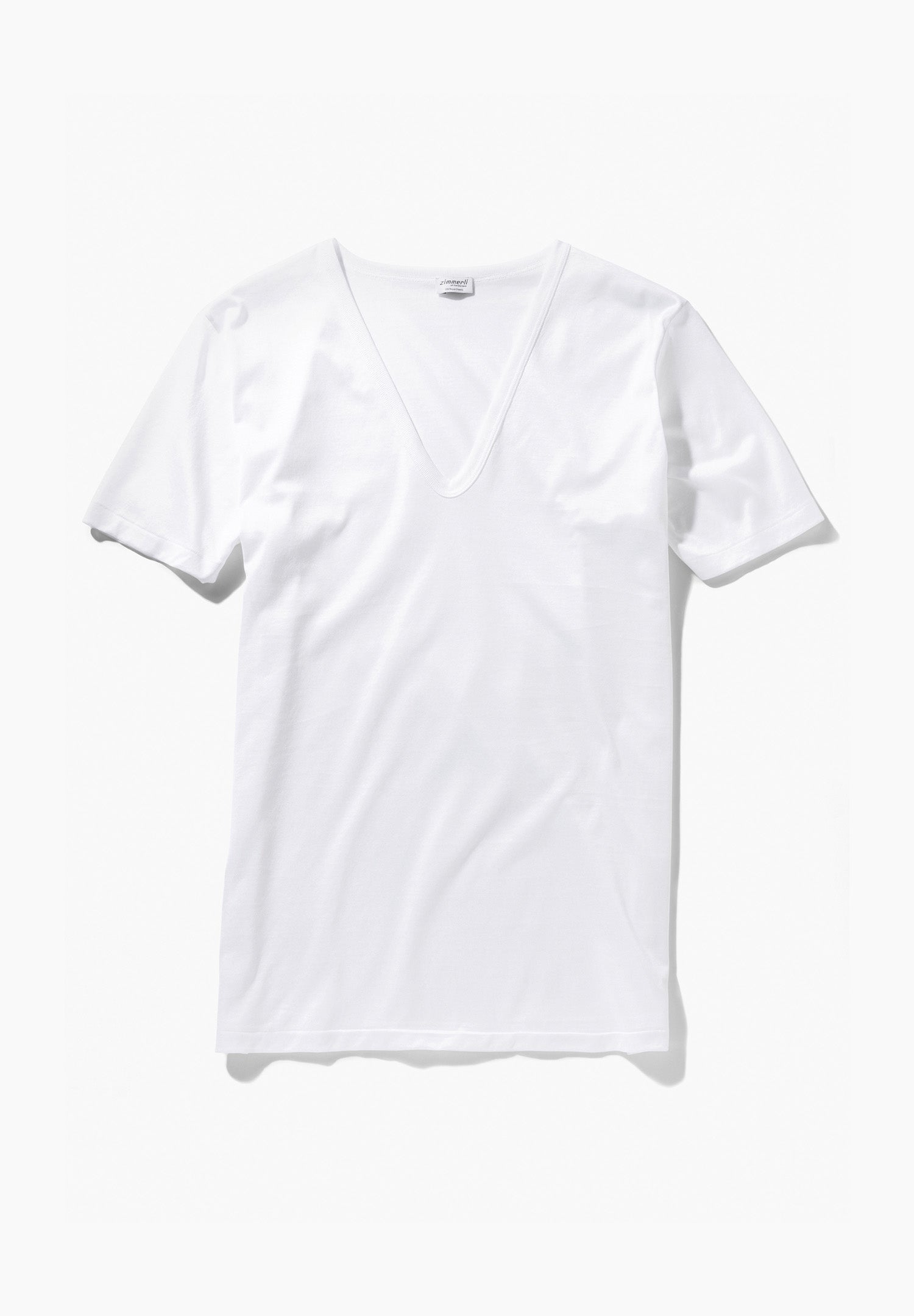 Royal Classic | T-Shirt kurzarm tiefer V-Ausschnitt, superfein - weiss – Bild 4
