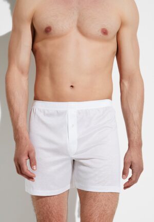Royal Classic | Boxer Shorts, mit Eingriff, superfein - weiss