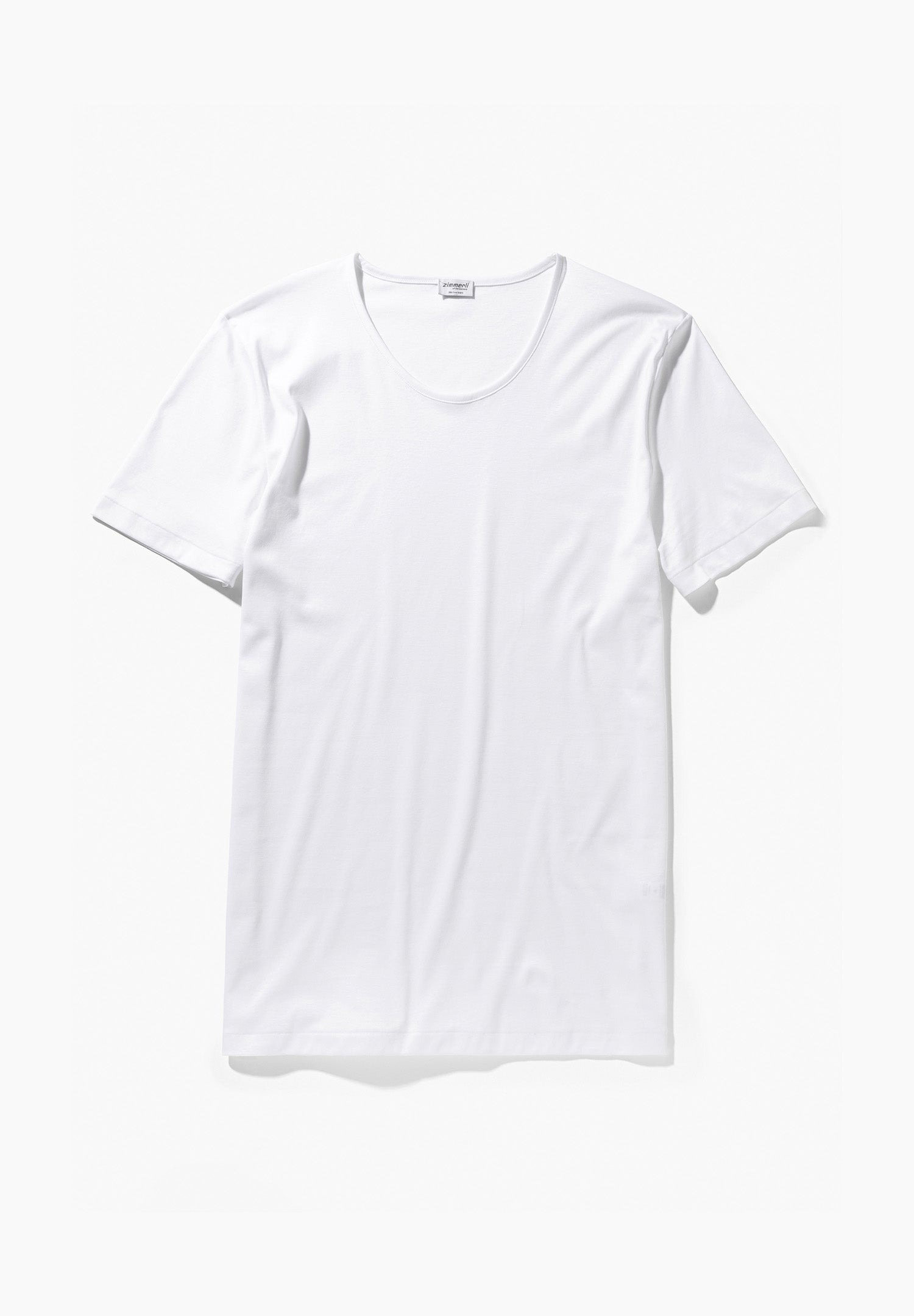 Sea Island | T-Shirt kurzarm, Rundhals schmaler Kragen - weiss – Bild 3