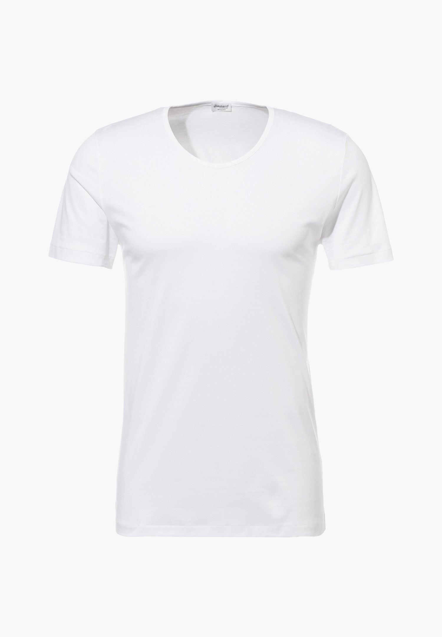 Sea Island | T-Shirt kurzarm, Rundhals schmaler Kragen - weiss – Bild 4