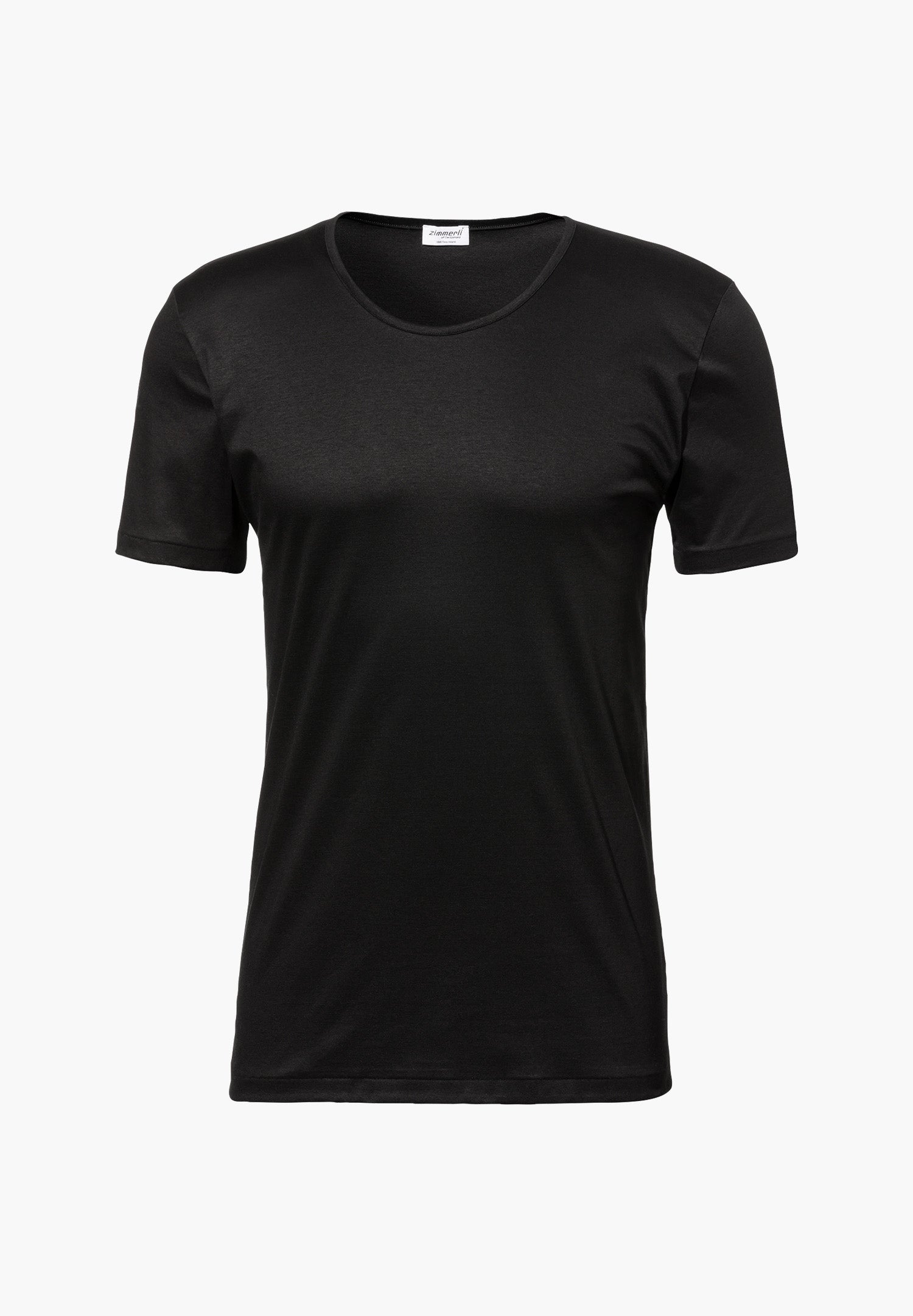 Sea Island | T-Shirt kurzarm, Rundhals schmaler Kragen - schwarz - Image 4