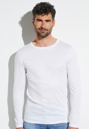 Sea Island | T-Shirt langarm - weiss