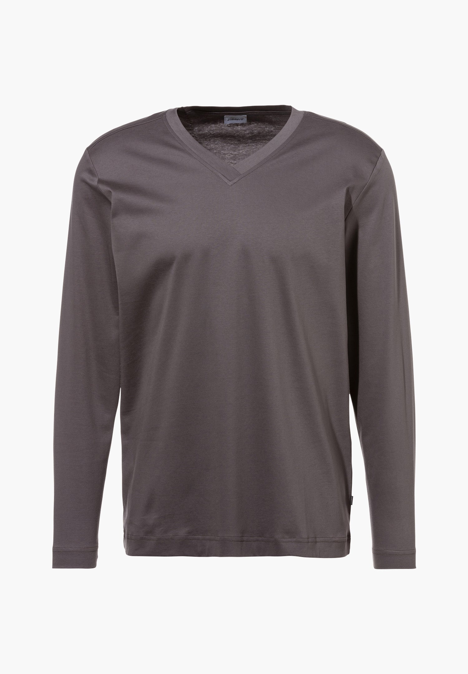 Supreme Green Cotton | T-Shirt langarm V-Ausschnitt - grau - Image 4