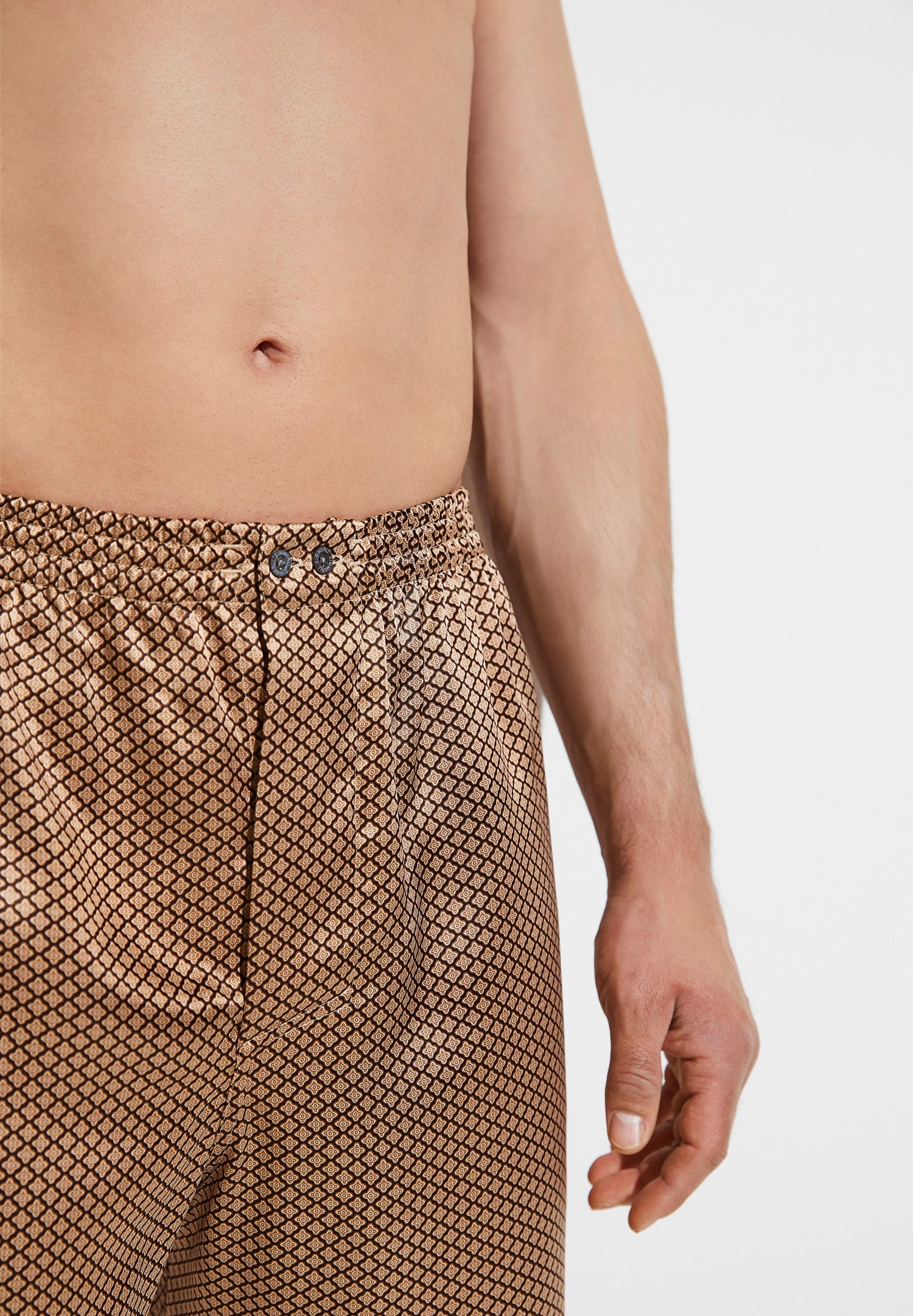 Silk Nightwear | Boxer Shorts - fantasy gold - Image 2