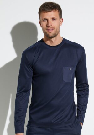 Modern Lounge | T-Shirt langarm - midnight